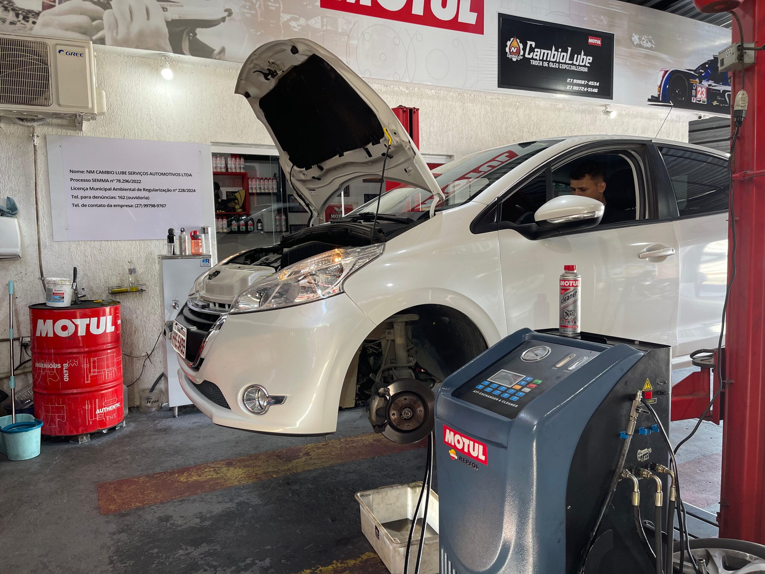 Troca de óleo do câmbio automático Peugeot — CambioLube